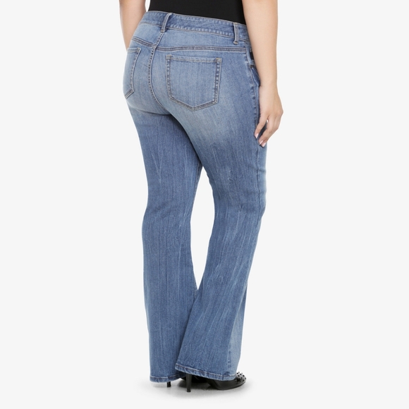 Torrid Size 22 Rip and Repair Bootcut Jeans - Picture 2 of 4